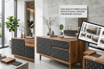 How to Source High-Quality Hybrid Acacia Wood and PE Resin Storage Furniture for Modern Commercial Catalogs